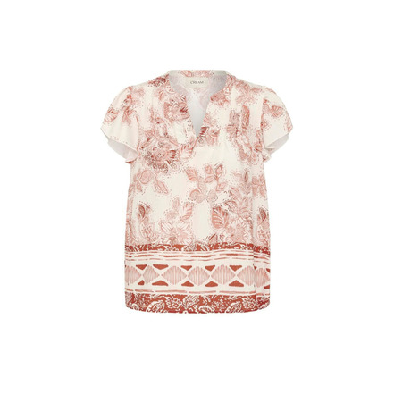 Cream bluse braun