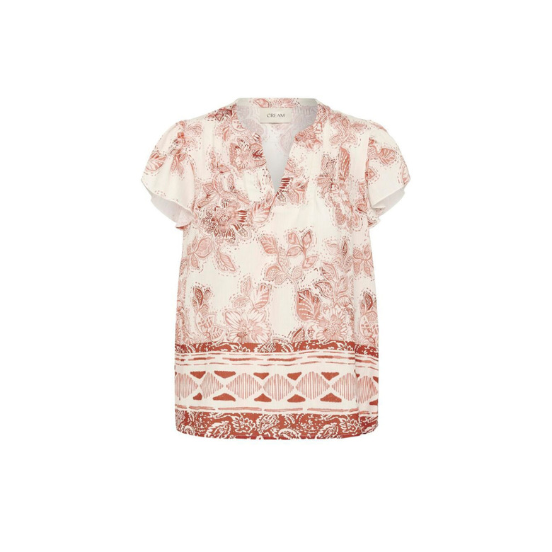 Cream bluse braun 1