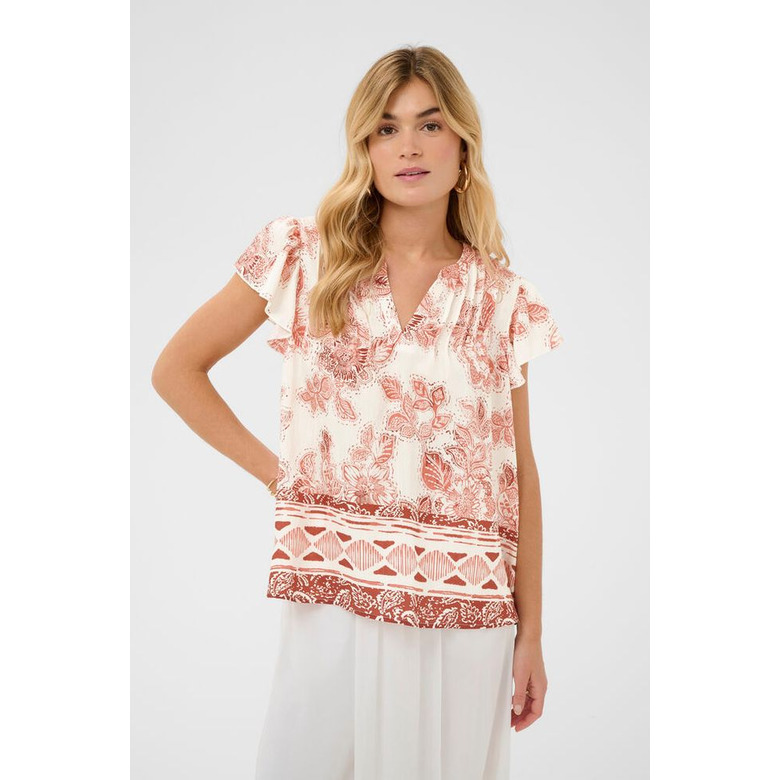 Cream bluse braun 2