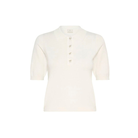 Kaffe polo ecru