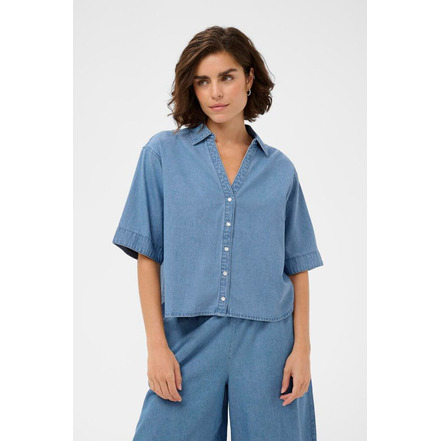 Kaffe bluse blau