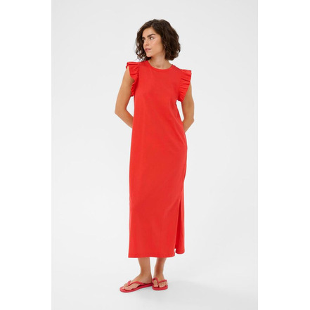 Kaffe kleid rot