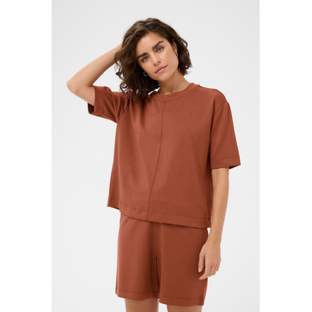 Kaffe t-shirts brown