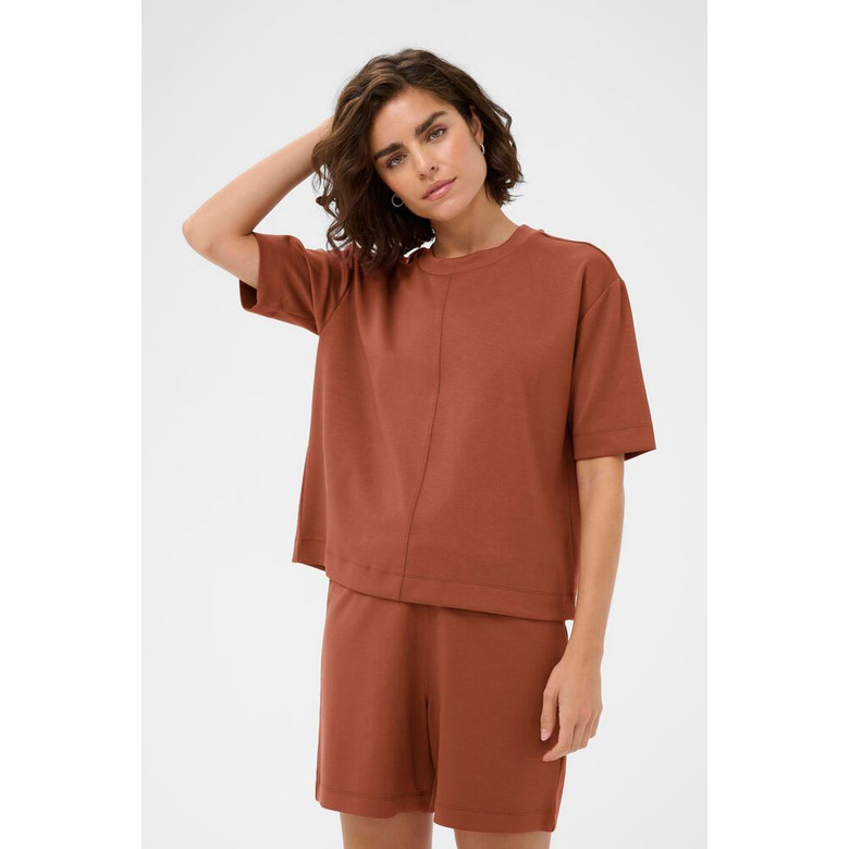 Kaffe t-shirt brun 2