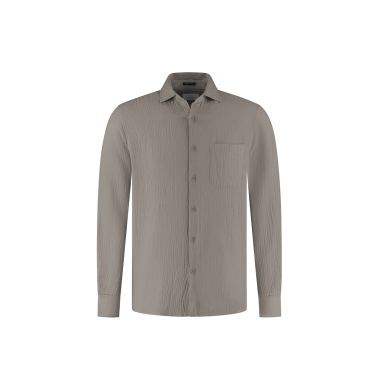 Dstrezzed hemd bruin 1