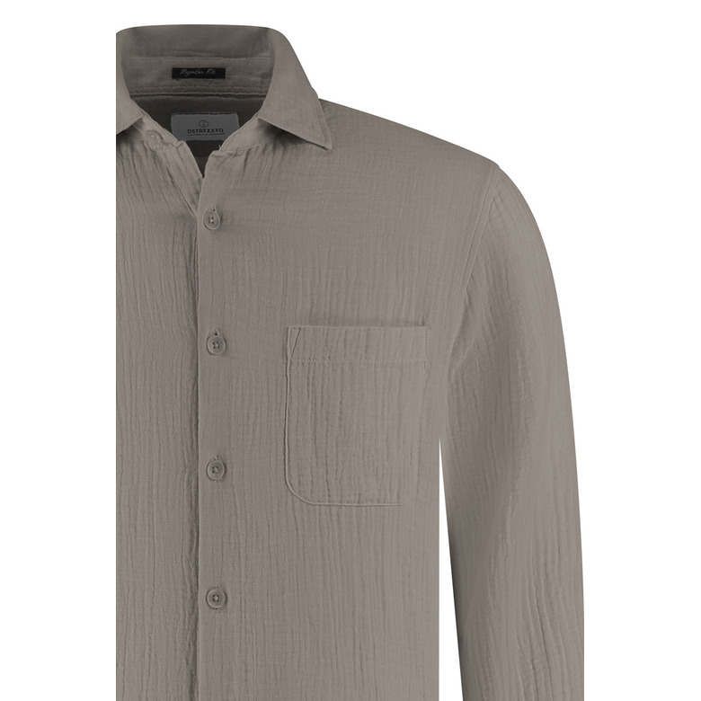 Dstrezzed hemd bruin 2