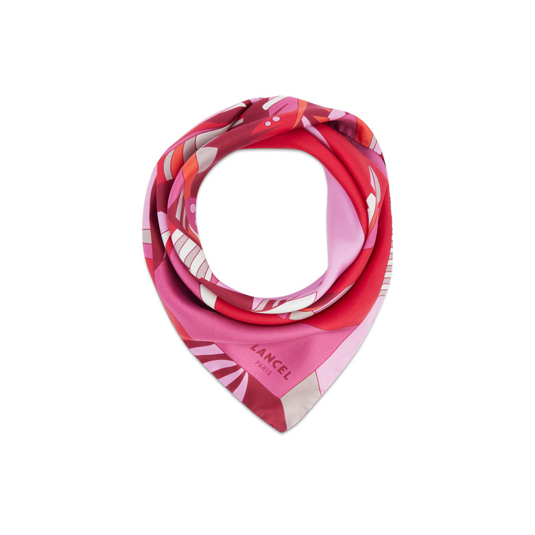 Lancel echarpe rose 1