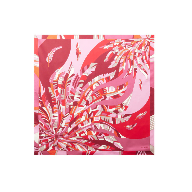 Lancel echarpe rose 2