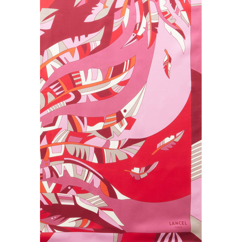 Lancel echarpe rose 3