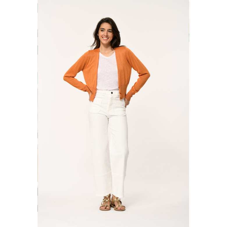 La Fee Maraboutee cardigan orange 2
