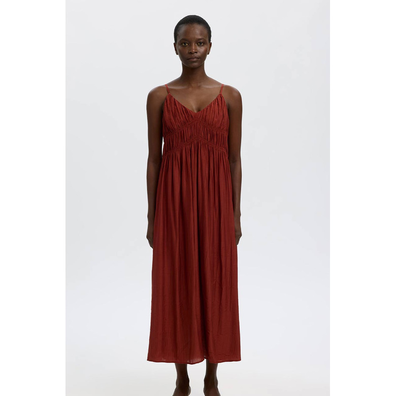 Selected Femme dress bordeaux 2