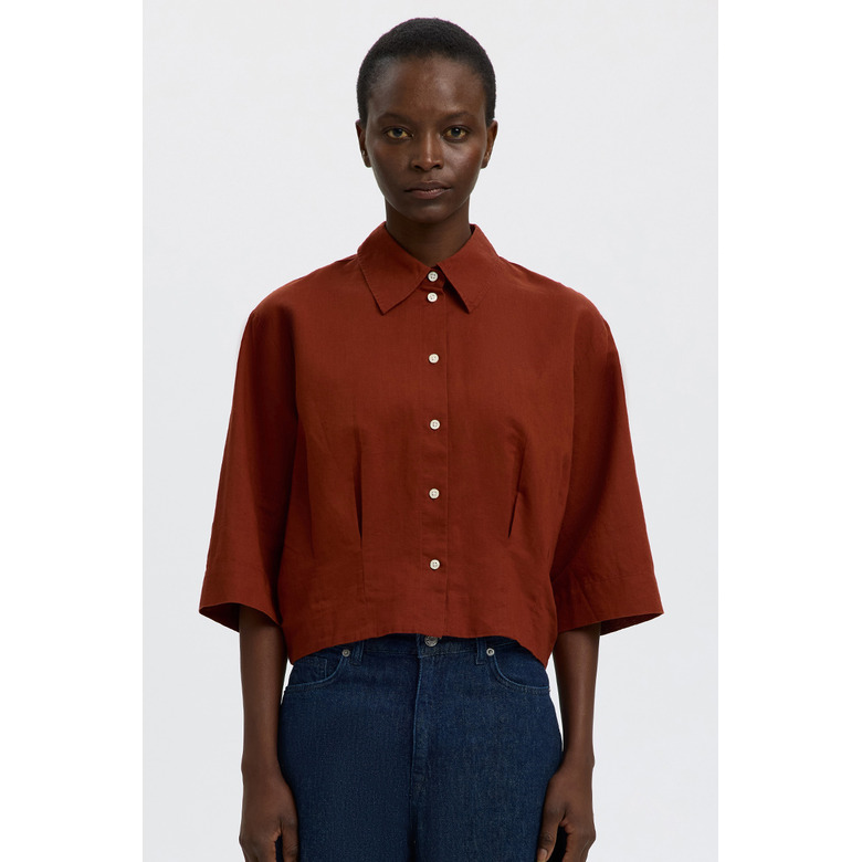 Selected Femme bluse braun 2