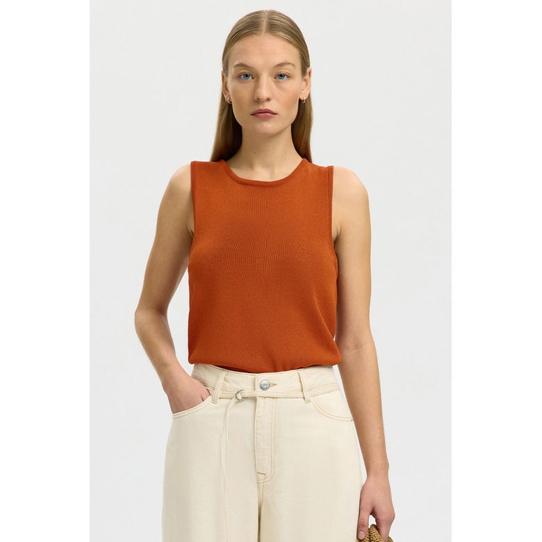 Selected Femme top orange 2