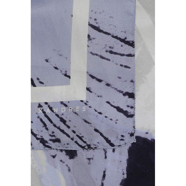 Xandres echarpe bleu 2