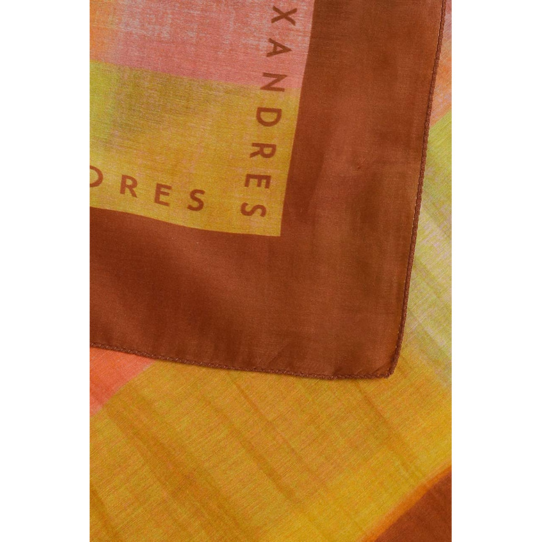 Xandres scarf cognac 2
