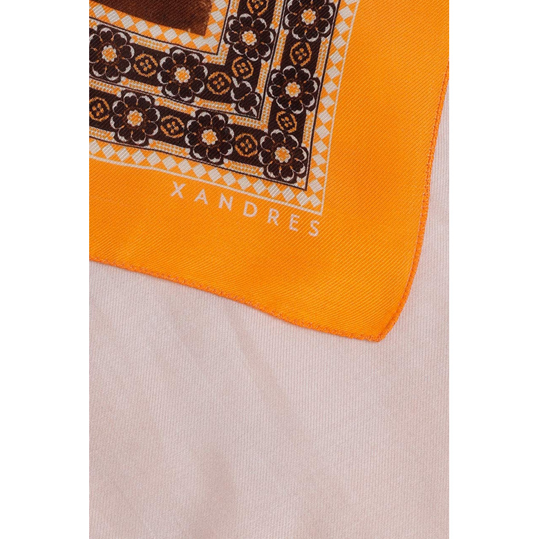 Xandres scarf orange 2