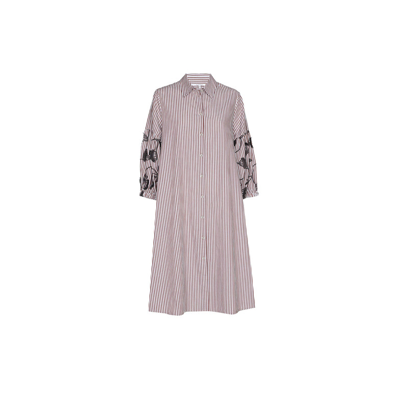 Xandres dress brown 1