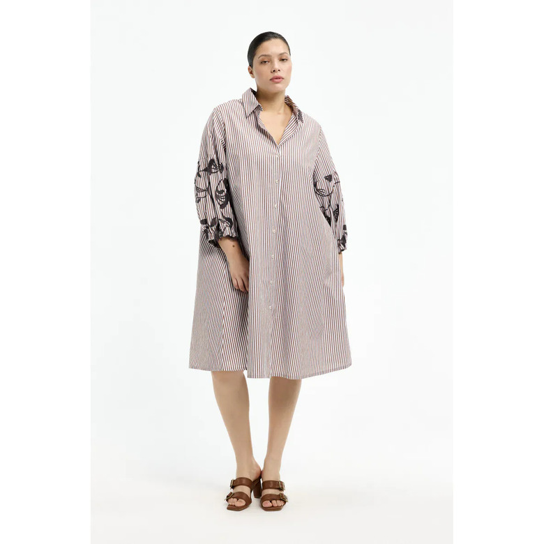 Xandres dress brown 2