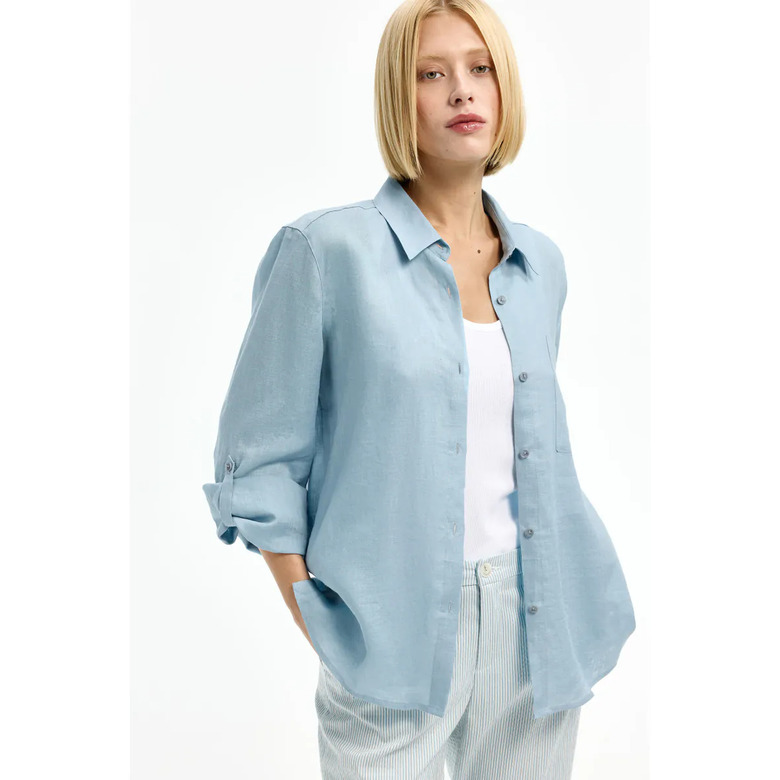 Xandres chemisier bleu 2