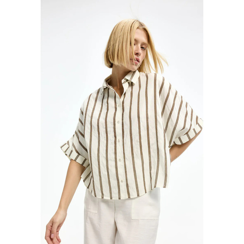 Xandres blouse green 2