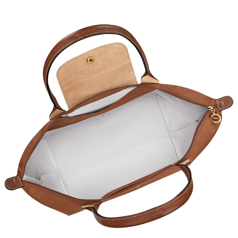 Longchamp sac porté épaule cognac 3