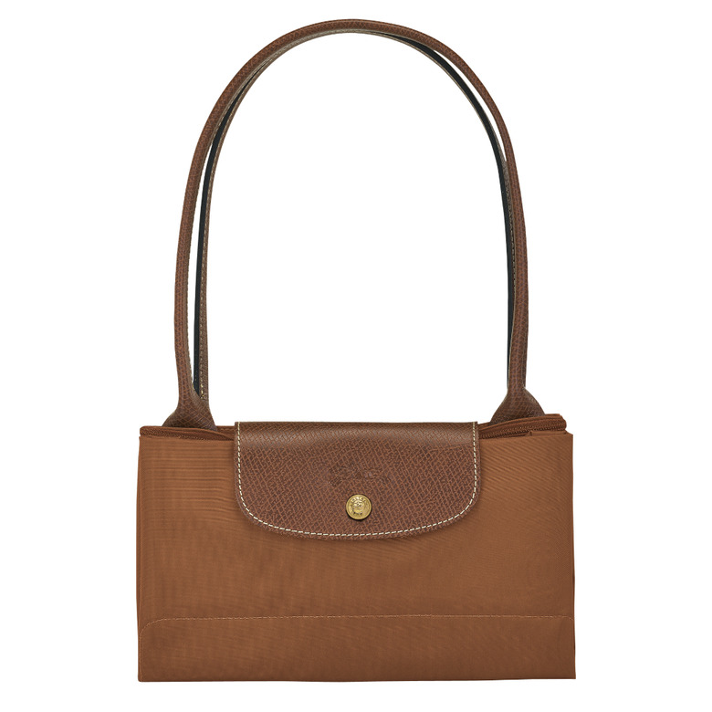 Longchamp sac porté épaule cognac 5