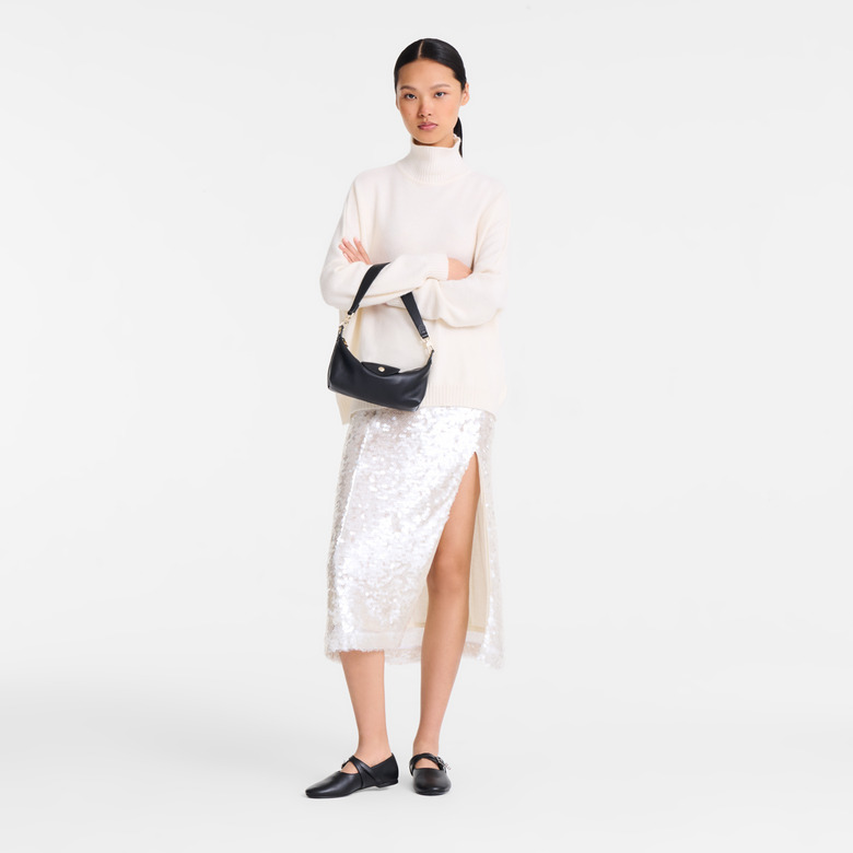 Longchamp sac porté épaule noir 5