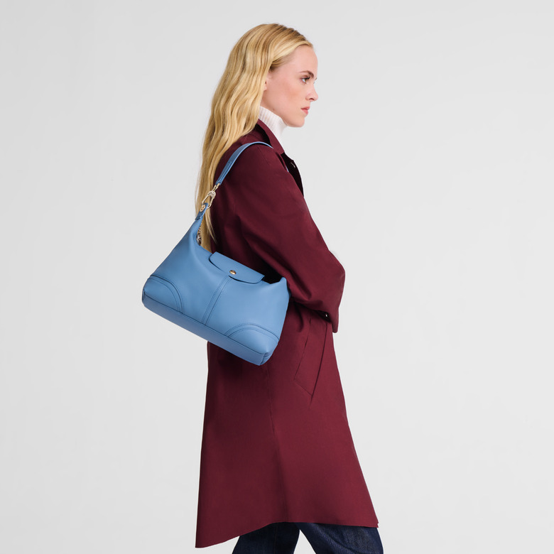 Longchamp sac porté épaule bleu 4