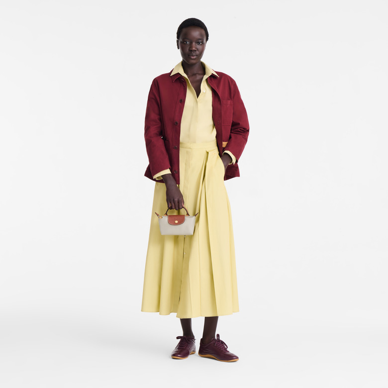 Longchamp sac à main ecru 5