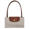 Longchamp schultertasche beige 5