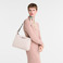 Longchamp sac porté épaule ecru 5