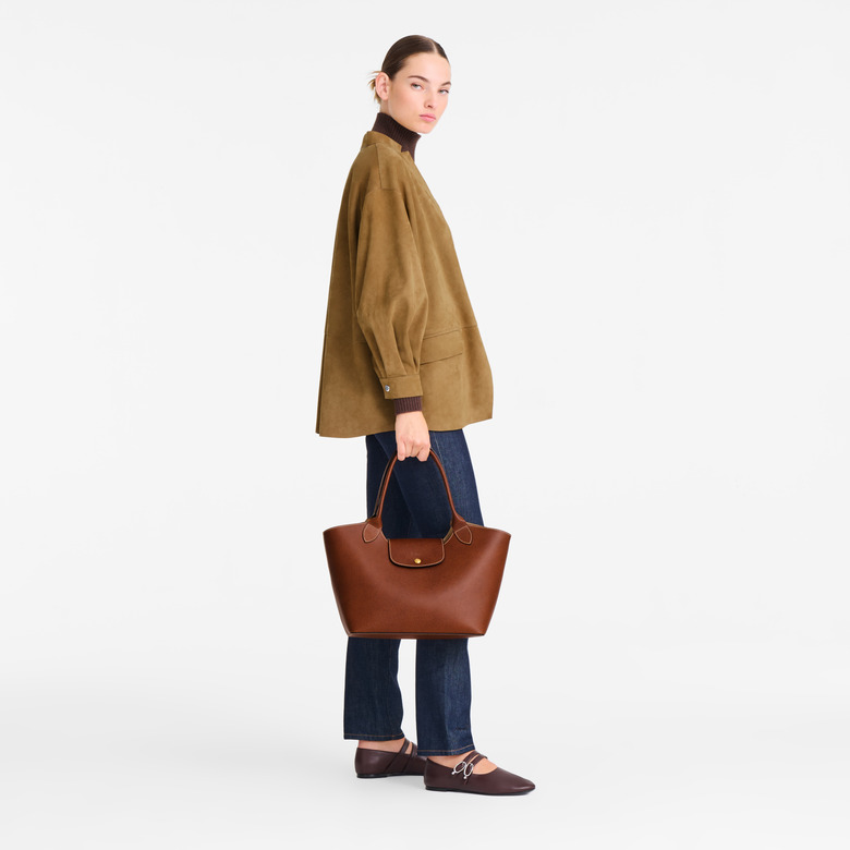 Longchamp schultertasche cognac 5
