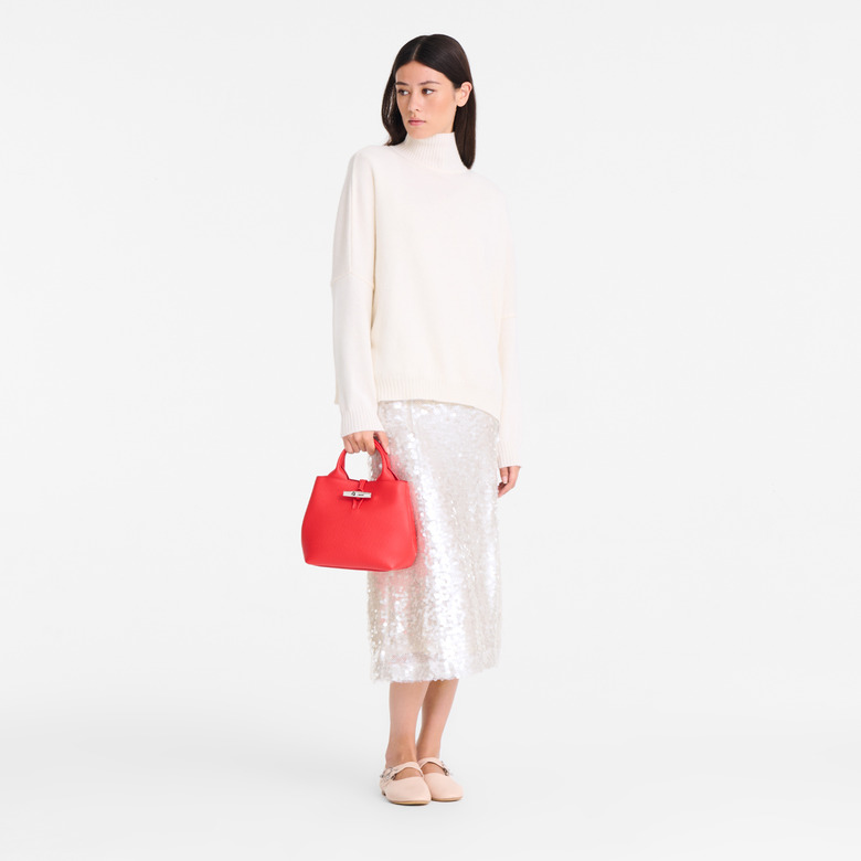 Longchamp handtas rood 5