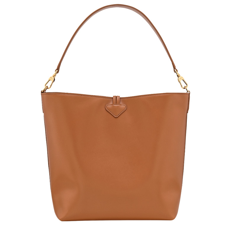 Longchamp schultertasche camel 4