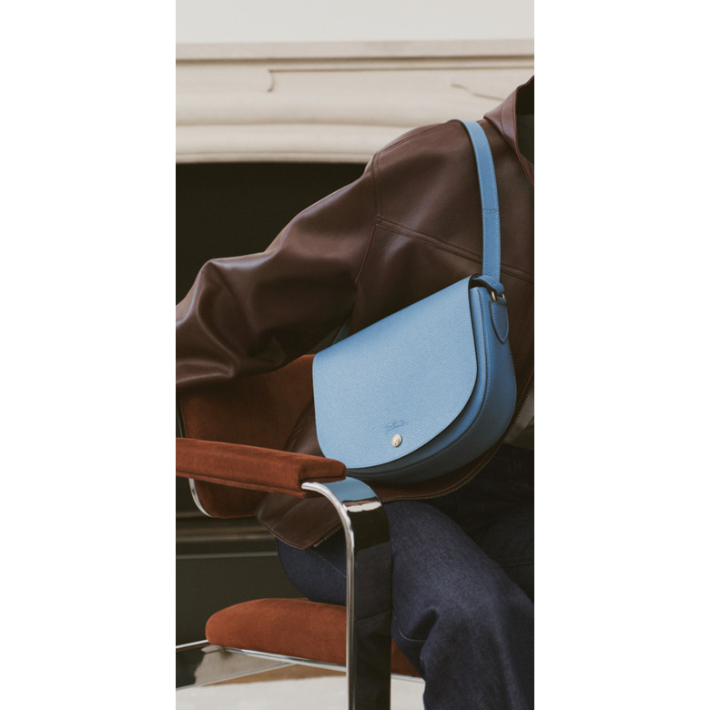 Longchamp sac bandoulière bleu 4