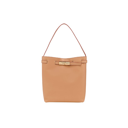 Longchamp schultertasche beige