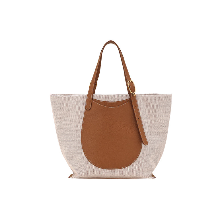 Longchamp sac porté épaule ecru 1