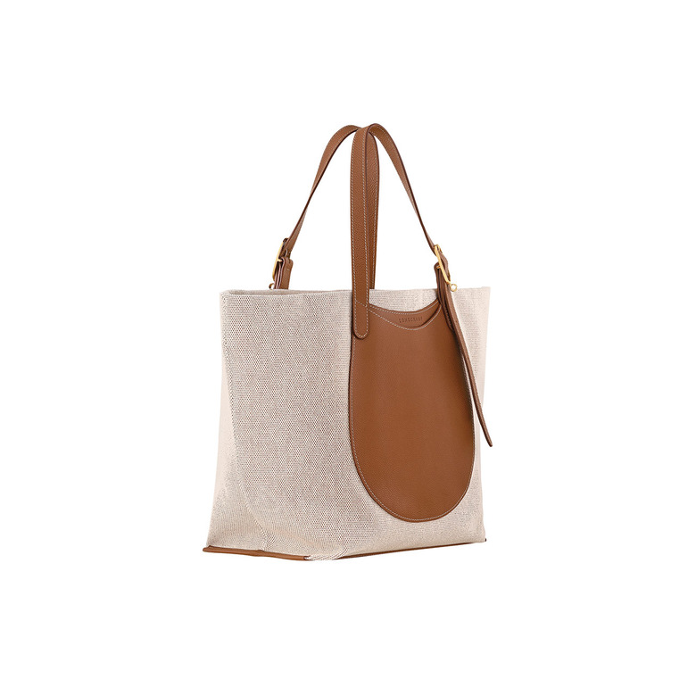 Longchamp sac porté épaule ecru 2