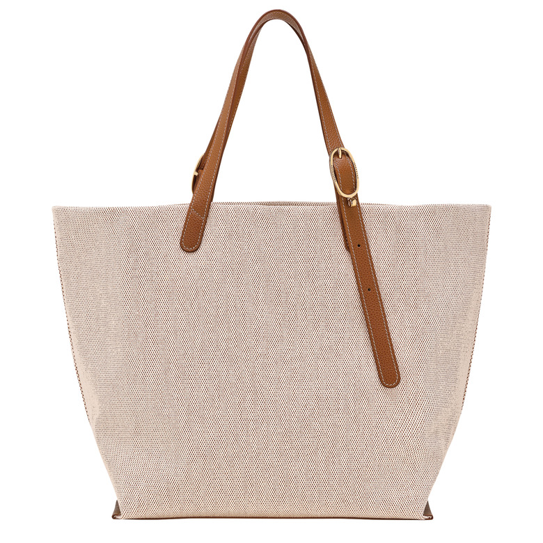 Longchamp sac porté épaule ecru 3