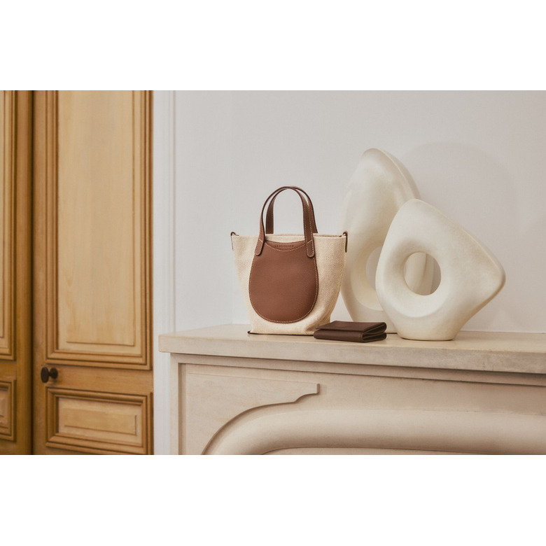 Longchamp sac porté épaule ecru 5