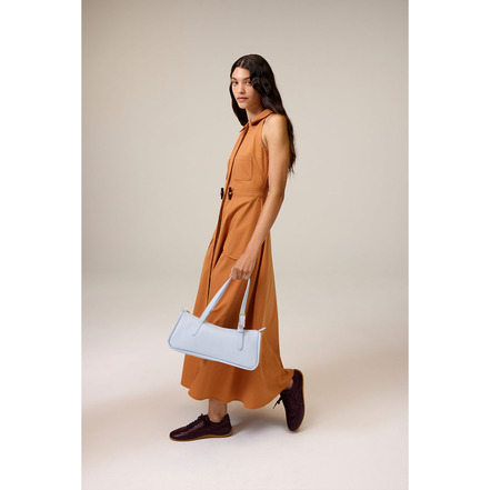 Longchamp sac porté épaule bleu