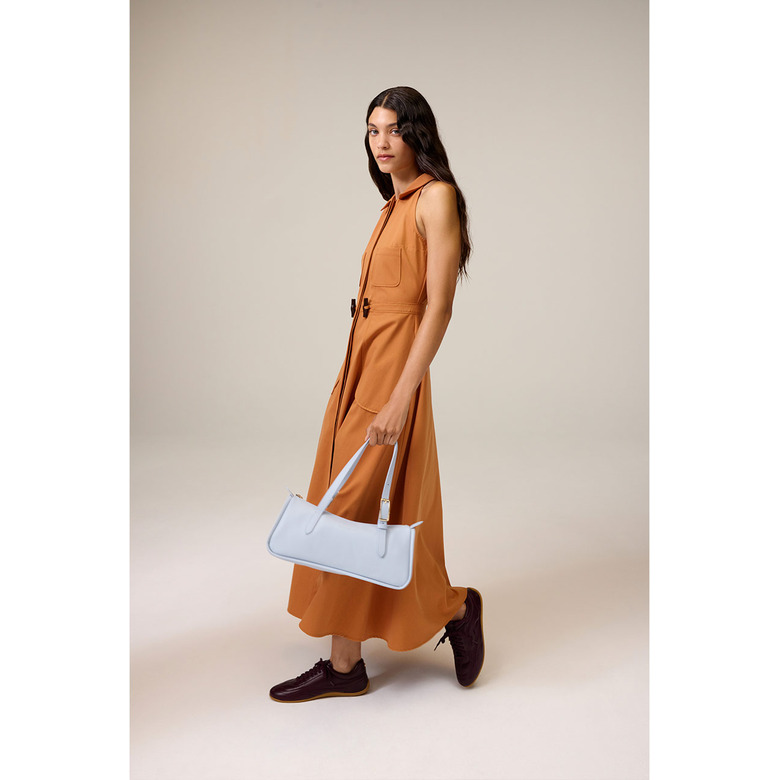 Longchamp sac porté épaule bleu 2