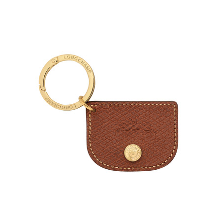 Longchamp bag charm cognac