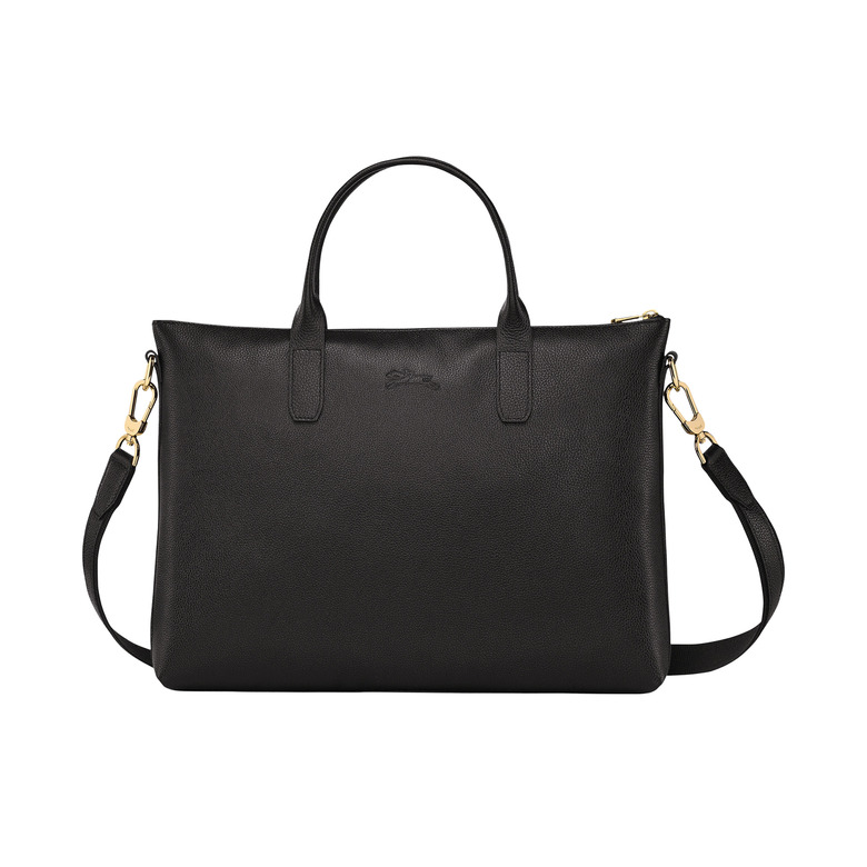 Longchamp aktentas zwart 1