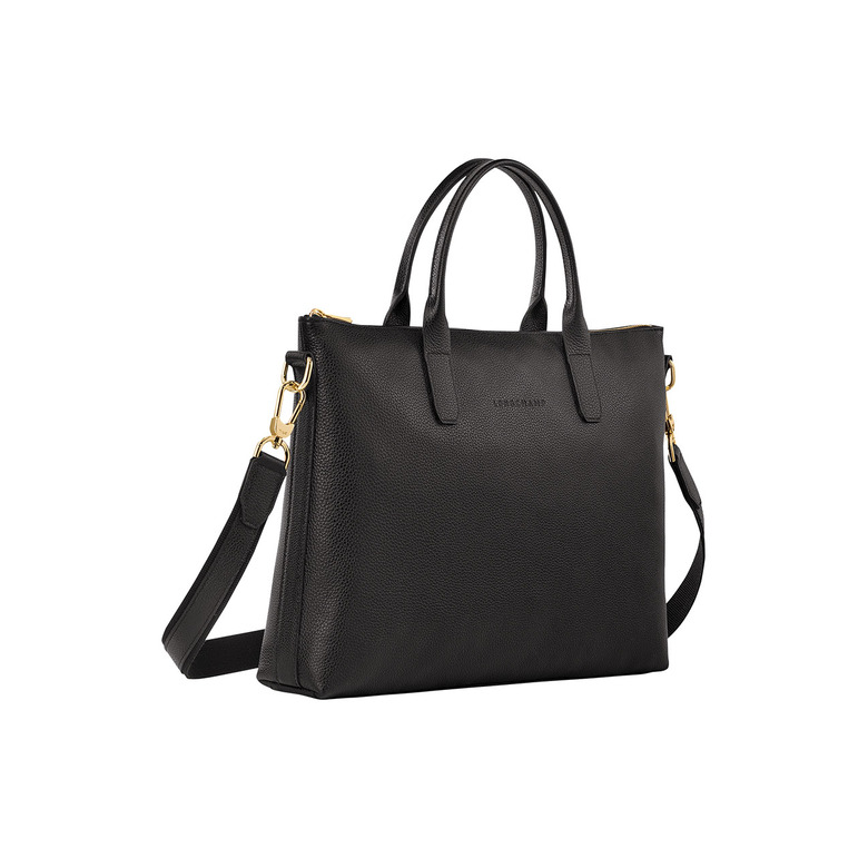Longchamp aktentas zwart 2