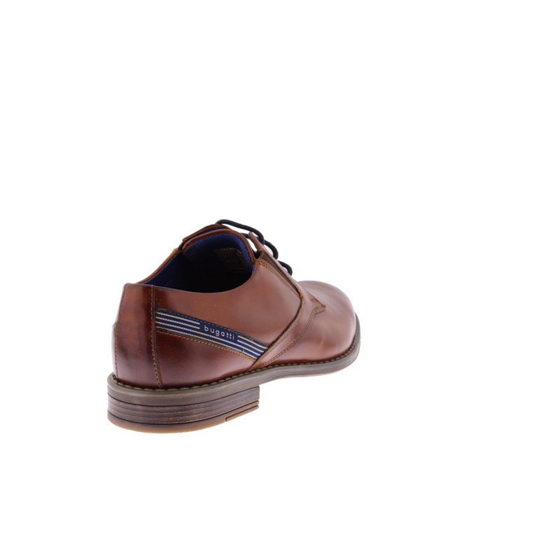 Bugattishoes schnürschuhe cognac 4