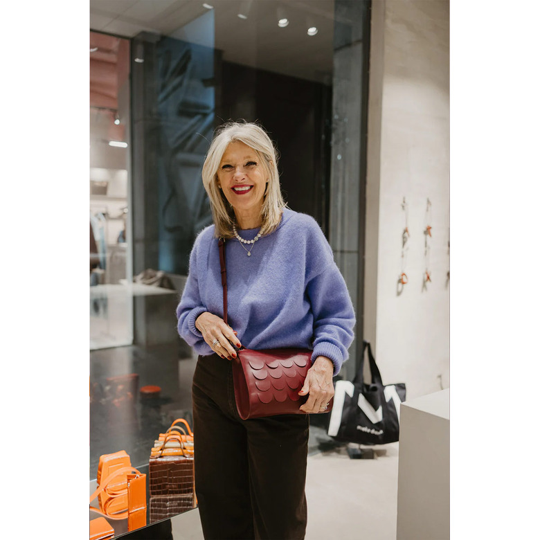 Mieke Dierckx sac bandoulière bordeaux 3