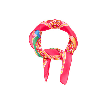 Les Cordes echarpe rose