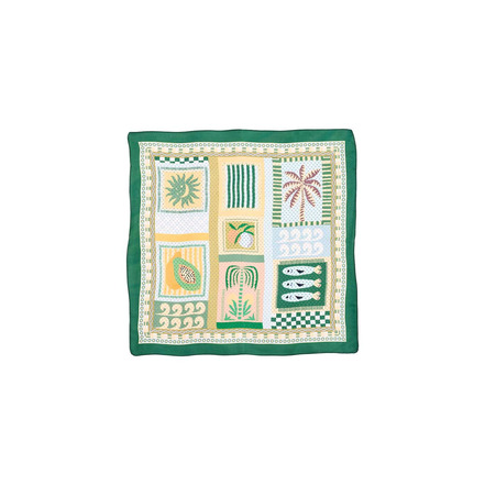 Les Cordes echarpe vert