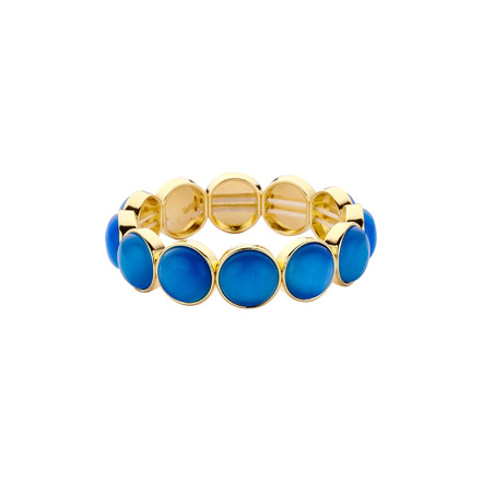 Les Cordes armband blau